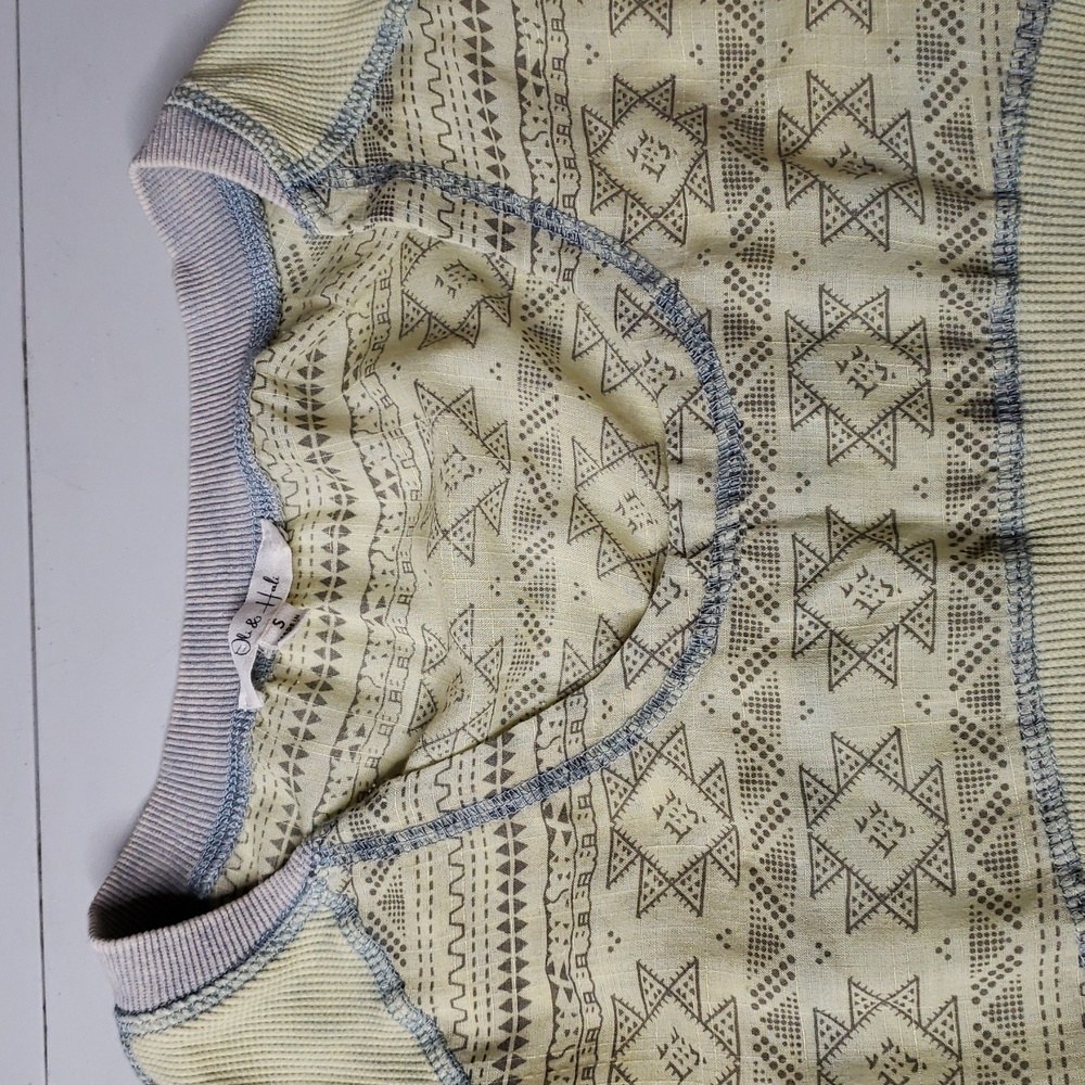 Oli & Hali Tie Dye Aztec Print Oversized Slouchy Lace Tunic Top Size S Lagenlook - Picture 16 of 16